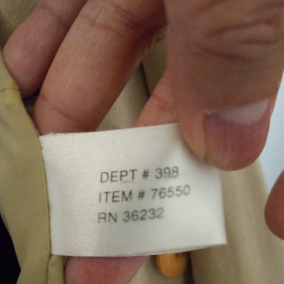 Women's Short trench coat / raglan / spring fall light jacket (vintage 1990s) - Picture 13 of 15